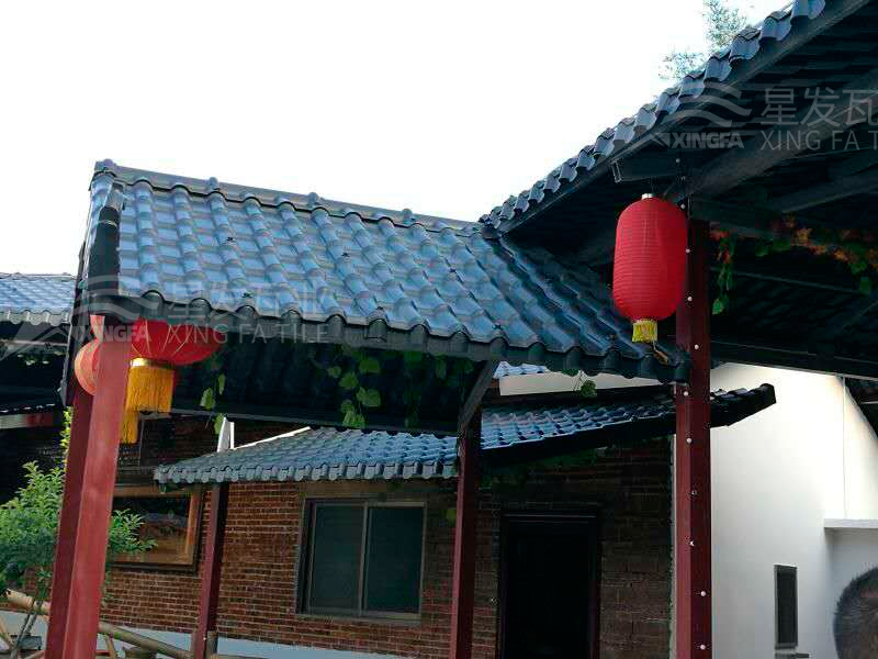 園林建筑搭建樹(shù)脂瓦涼亭，將景觀(guān)與藝術(shù)融合，別具一格！